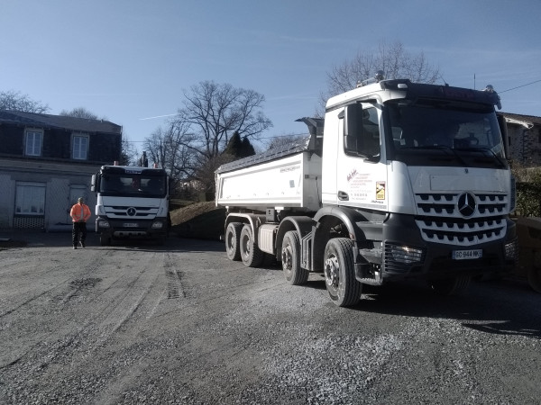 Transport matériaux travaux publics à Saint-Martin-le-Vieux