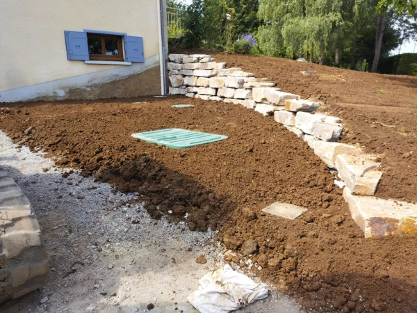 Enrochement + filière 